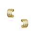 Christmas Gifts Gold Plated Modern Lines Geometric 925 Silver Ear Cuff Wrap