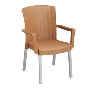 Grosfillex® Havana Classic Armchair - Tobacco (Sold In Pkg. Qty. 12). Package of 12 by 