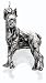   - Boxer Dog - Dog Lover 6 Charms Keychain by Little Gifts