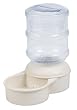 Petmate Le Bistro Waterer with Microban, 1-Gallon Capacity, Bleached Linen