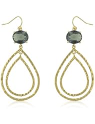 Lunar Shadow Gold Dangle Earrings