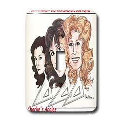 Londons Times Funny Panel Hollywood Cartoons - Charlie s Angles Math Might Just Be Fun - Light... by 3dRose LLC
