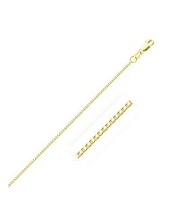 1.0mm 14K Yellow Gold Octagonal Box Chain