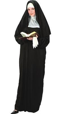 Nun Women's Sexy Costume Adult Halloween Outfit - Plus Size, 1X/2X
