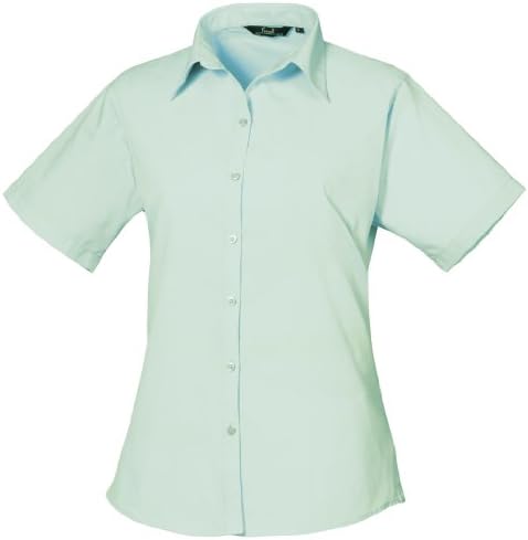 Premier Short Sleeve Poplin Blouse / Plain Work Shirt
