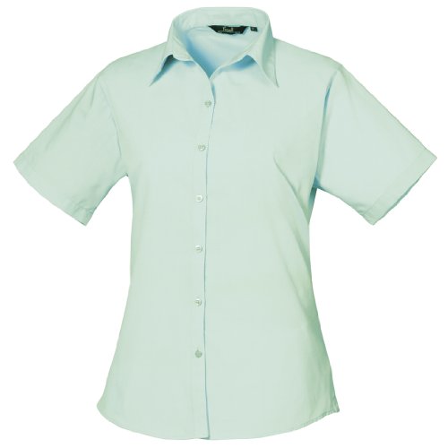 Premier Short Sleeve Poplin Blouse / Plain Work Shirt