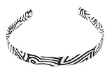 L. Erickson USA 1/2 Ultra Comfort Headband 100% Silk Print - Window Pane
