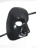 Black Phantom of the Opera Venetian Mask