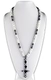 Winter Link shamballa inspired necklace | White Shamballa Necklace | Unisex Crystal Pave Disco Ball Necklace | White Howlite Rounds (By BAGATI CRYSTO)