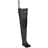 Pro Line� Mens Stream Rubber Hip Waders Cleated Brown, BROWN, 9