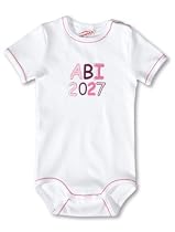 Sanetta 320881 Body halbarm mit Motiv "ABI 2027" Feinripp, Farbe weiss 10
