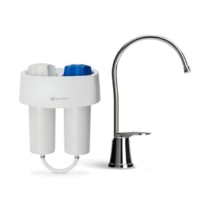 Aquasana Under Counter Water Filter System with Chrome Faucet AQ-4600