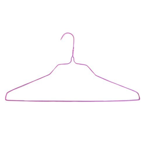 3Hanger Supply Wire Hangers, Pink, 100 per Box