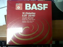 BASF 10 Diskettes 5.25" 2S/HD