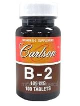 Vitamin B-2 100 Tablets by Carlson Labs