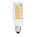 HERO-LED E11-51S-WW Mini Candelabra E11 Base T4 JD 120V LED Halogen Replacement Bulb, 3.5W, 35W Equivalent, Warm White 3000K, 5-Pack(Not Dimmable)