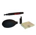 Kit de nettoyage photo noir 4-en-1 - Lens Pen LensPen / soufflerie en silicone / tissu pour Nikon D2, D2x, D3, D3x, D60, D80, D90, D200, D300, D700, D7000,D5000,D3000,D3100, Canon 30D 40D,50D,60D,7D,5D, 1D, 400D , 450D, 500D, 550D, 1000D, SX1, SX30, SX20 IS, Olympus E3, E10, E20, E30, E410, E420, E450, E510,E520,E620,E-P1,E-P2,EP-L1,Pentax K200D, K100D,K7,Panasonic Lumix DMC-L10, G1, GF1, GH1, Fuji Fujifilm FinePix S100fs, S200EXR, S602,Sony Alpha A230,A330,A350,A380,A390,A450,A490,A500,A550,A700,A800,A850,A900,A33,A55,Nex-5,DSLR/SLR
