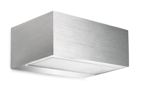 Leds C4 Indoor Lighting Nemesis Brushed Aluminium Wall Fixture