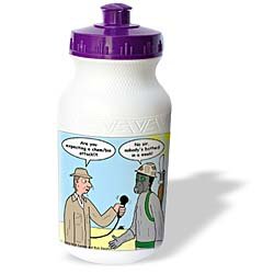 Londons Times Funny Society Cartoons - Gas Mask Use in Iraq - Water Bottles by Chemical Protection