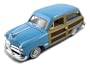 1949 Ford Woody Wagon Diecast Car Model 1/24 Blue Die Cast Car by Motormax