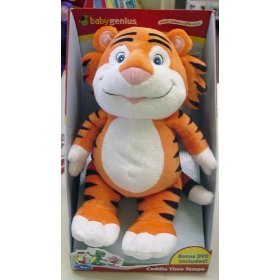 31gpNL23O%2BL Baby Genius Cuddle Time Stuffed Character with Bonus DVD (Tempo the Tiger, Vinko the Bear, or Oboe the Monkey)