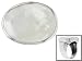 WHITE MOTHER OF PEARL STERLING SILVER SOLITAIRE RING