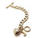 New Juicy Couture Gold Starter Charm Bracelet