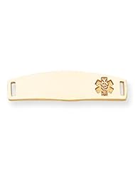 14k Gold Non-enameled Medical Jewelry Plate