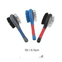 Pack of 3 Double sided dog / puppy brushes in 3 colours