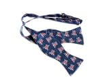 Arizona Bow Tie University of Arizona Blue Hand-Tied Bow Tie with A Logo