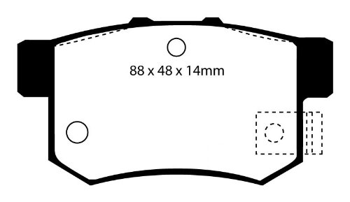 EBC REAR BRAKE PADS ULTIMAX HONDA Accord 2.0 