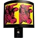 Andy Warhol- Red Cow on Yellow Nightlight