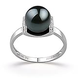 Francine Black 8-9mm AAA Japanese Akoya 14 Karat Gold Pearl Ring