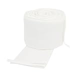 American Baby Company 100% Cotton Percale Cradle Bumper, White
