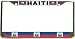 Haiti Haitian Mulitple Flag Chrome License Plate Frame Holder