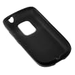 GTMax Black Durable Soft Rubber Silicone Skin Cover Case for Sprint HTC Hero CDMA Cell Phone