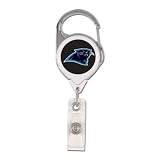 Carolina Panthers Retractable Badge Holder Keychain
