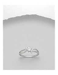 CZ Ring In 92.5 Sterling Silver
