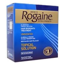 Rogaine For Men, Extra Strength 5% Minoxidil, 3 - 60 mL bottles