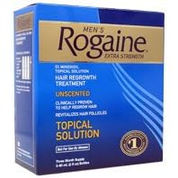 Rogaine For Men, Extra Strength 5% Minoxidil, 3 - 60 mL bottles