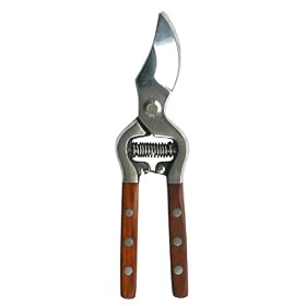 Apollo Precision Tools 8-inch Garden Pruning Shears With Natural Rosewood Handles #DT3703 from Hand Garden Tools