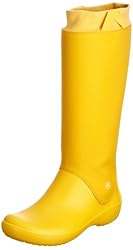 Crocs Rainfloe 12424-70U-440, Damen Gummistiefel, Gelb (Canary/Canary), 37,5 EU / 5 UK