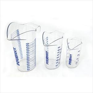 Pourfect 1-2-4 Cup Polycarbonate Beaker Set Dripless Spout Microwave Safe Professional Popular New