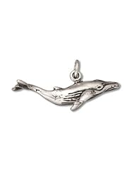Genuine Raposa Elegance (TM) Humpback Whale Charm Pendant (10 x 24 mm). 100% Satisfaction Guaranteed.