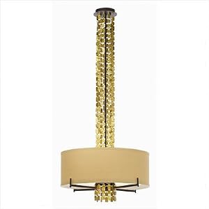 Gallery Urban Boheme Pendant in Bronze with Gold Edge by Pacific Coast Lighting