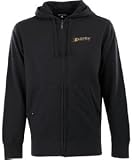 Antigua Men's NHL Anaheim Ducks Signature Hood Long Sleeve Full-Zip Fleece, Black, XX-Large
