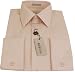 Mens Modena Solid Pink French Cuff Dress Shirt - Size 18.5 34/35