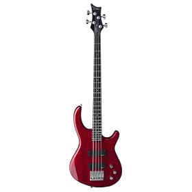 Dean Edge 1 Bass, Trans Red