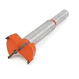 uxcell 木工穴あけ　ホールソー　 超硬金属 レッド シルバートーン 交換用ツール 1個入り