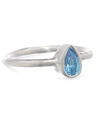 Satya Jewelry "Spring13" Renewal Blue Topaz Cubic Zirconia Ring